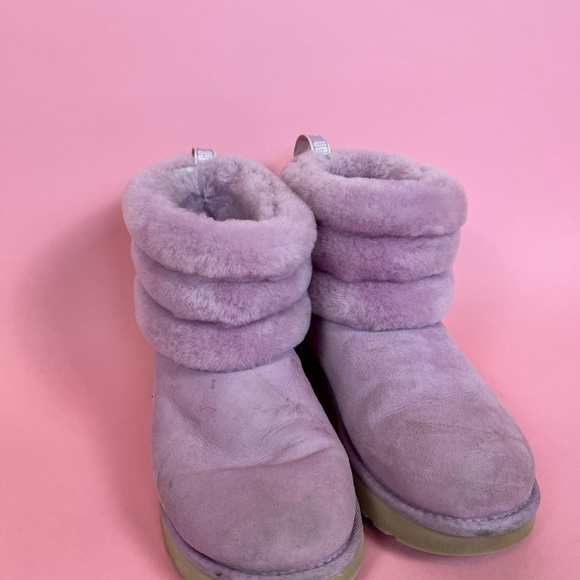 ❌SOLD❌ UGG Mini Quilted Fluff Purple Boots - Picture 5 of 10